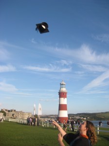 Throwing my graduation cap to the heavens