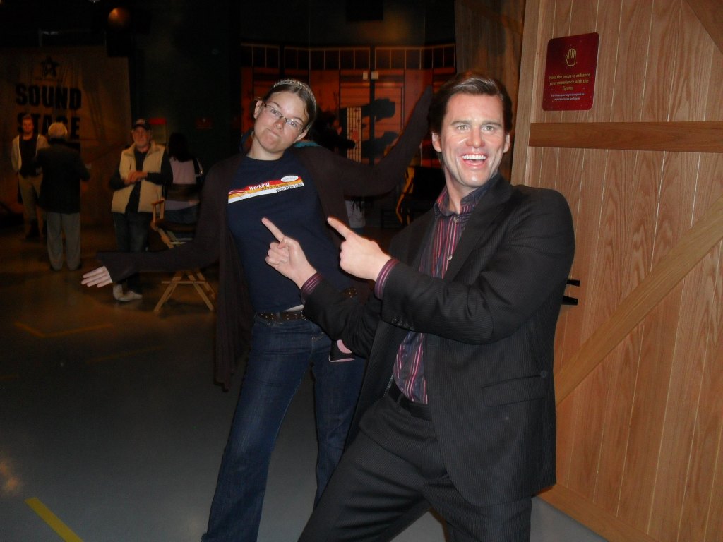 Jim Carey and I having a laugh... cuz we're 'happy'...